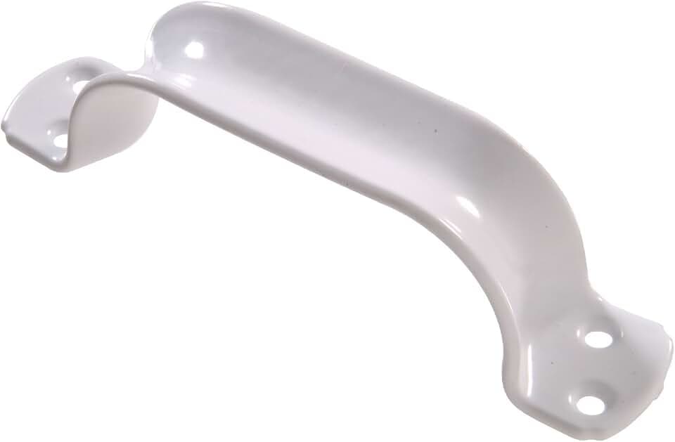 Hardware Essentials 851901 Heavy Duty White Door Pulls 7"