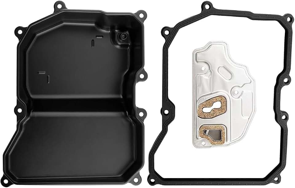 09G325429A Transmission Oil Pan with Gasket & Filter for Volkswagen Beetle 2006-2014 CC 2009-2011 Golf 2010-2014 Jetta 2005-2014 Passat 2006-2014 Rabbit 2006-2009, ‎09G321361A 09G321370