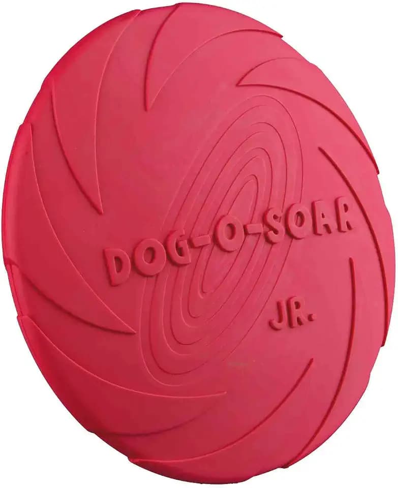 TRIXIE Hundespielzeug Dog Disc, aus Gummi, zum Apportieren – ø 24 cm