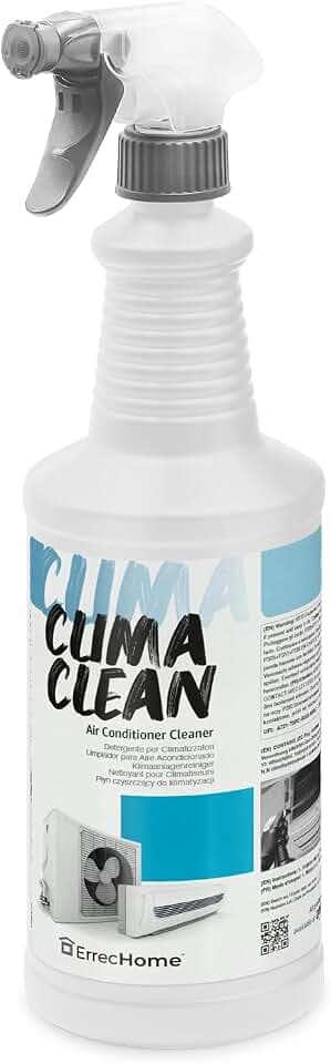 ErrecHome Clima Clean, Reiniger für Klimaanlagen, Filter, Lamellen und Außengeräte, 1L