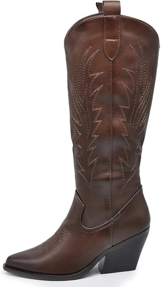 IF Fashion Cowboy Western Damenschuhe Stiefel Stiefeletten Zehe Camperos Texani Nieten ML61
