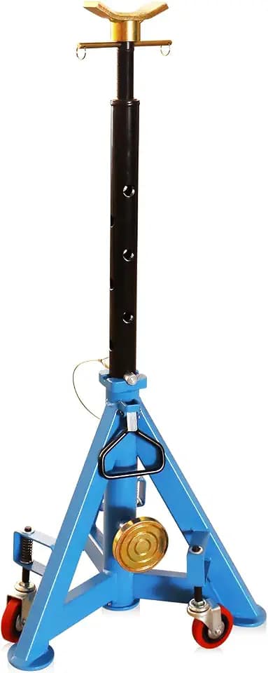 HKTE Heavy Duty Jack Stand, 35,000 lb Rated, 26-40.9 in, Wheels for Trucks