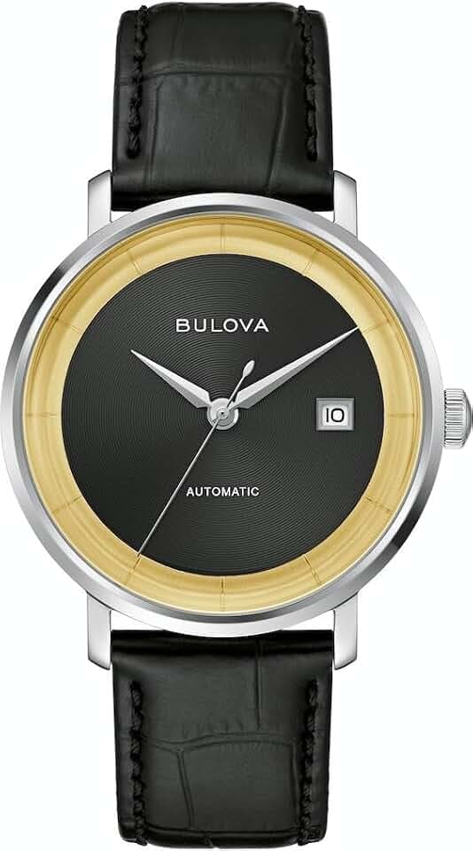 BULOVA Analog 96B406, Black/White, Strip
