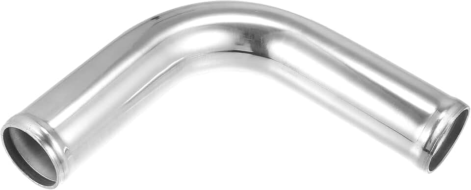 X AUTOHAUX Aluminum Intercooler Pipe OD 1.75" 45mm 90 Degree Bend Elbow