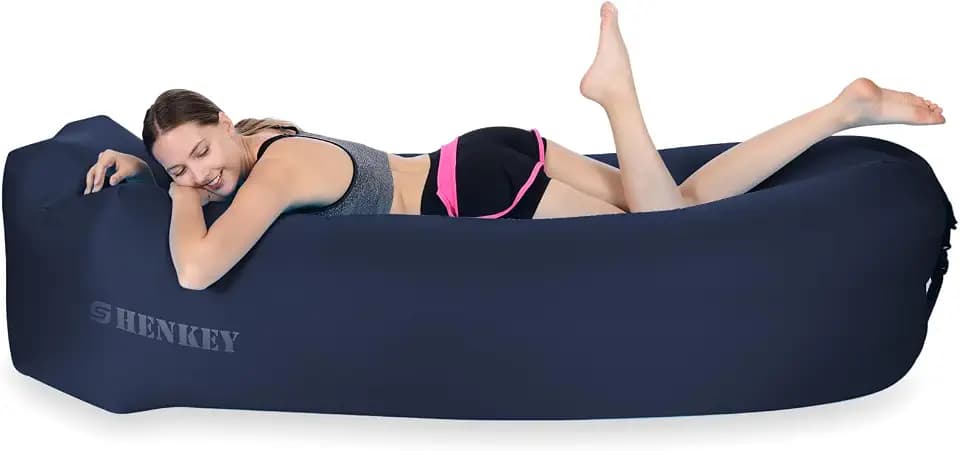 Aufblasbares Sofa,Luftsofa-Hängematte mit Wasserdichtem und Auslaufsicherem Design - Perfekte Tragbare Aufblasbare Couch für Garten, Seeufer, Strand, Camping und Musikfestivals (Tibetaner)