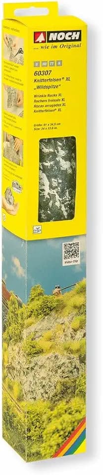 NOCH® Knitterfelsen „Wildspitze“ XL, super realistische Felsen, 61 x 34,5 cm für die Spurweiten H0, TT, N, 0 einfach zu verwenden