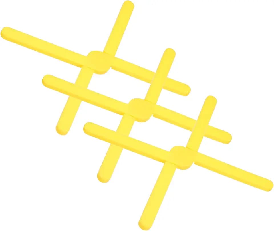 uxcell 3Pcs Foldable Silicone Trivets 6.3 x 4.7 Trivets for Hot Dishes
