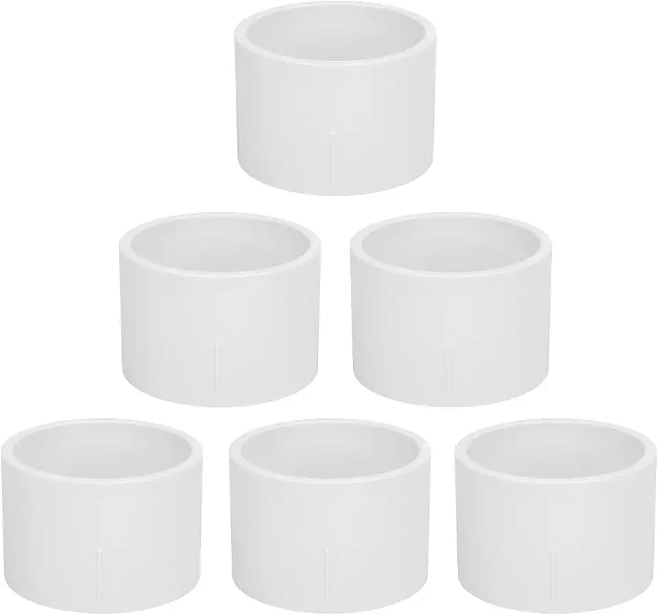 6Pack 2" PVC DWV Repair Coupling Adapter Pipe Fittings (Socket x Socket)