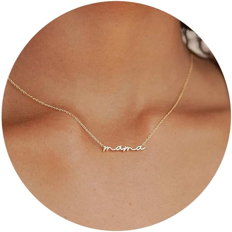 Mama Necklace for Women New Mom to Be Gift Mother Nekclace for Expecting Mom