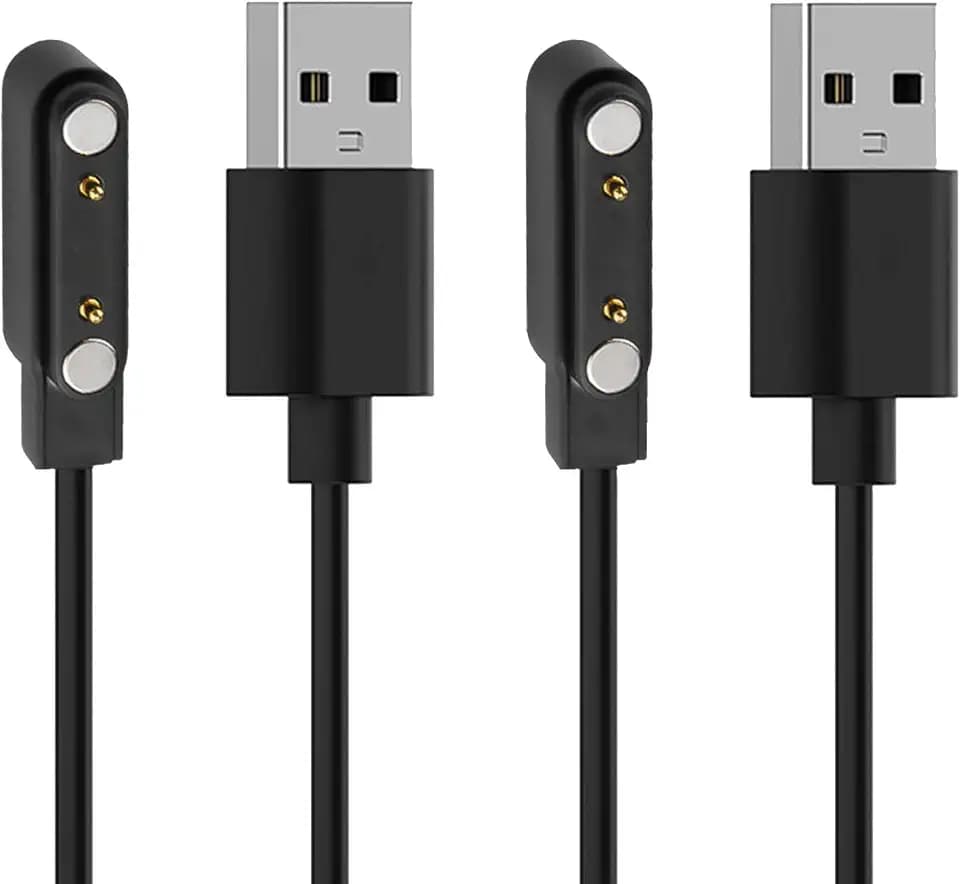 2-Pack Compatible with Bark Smart Watch Charger Magnetic Charging Cable USB Charging Cord