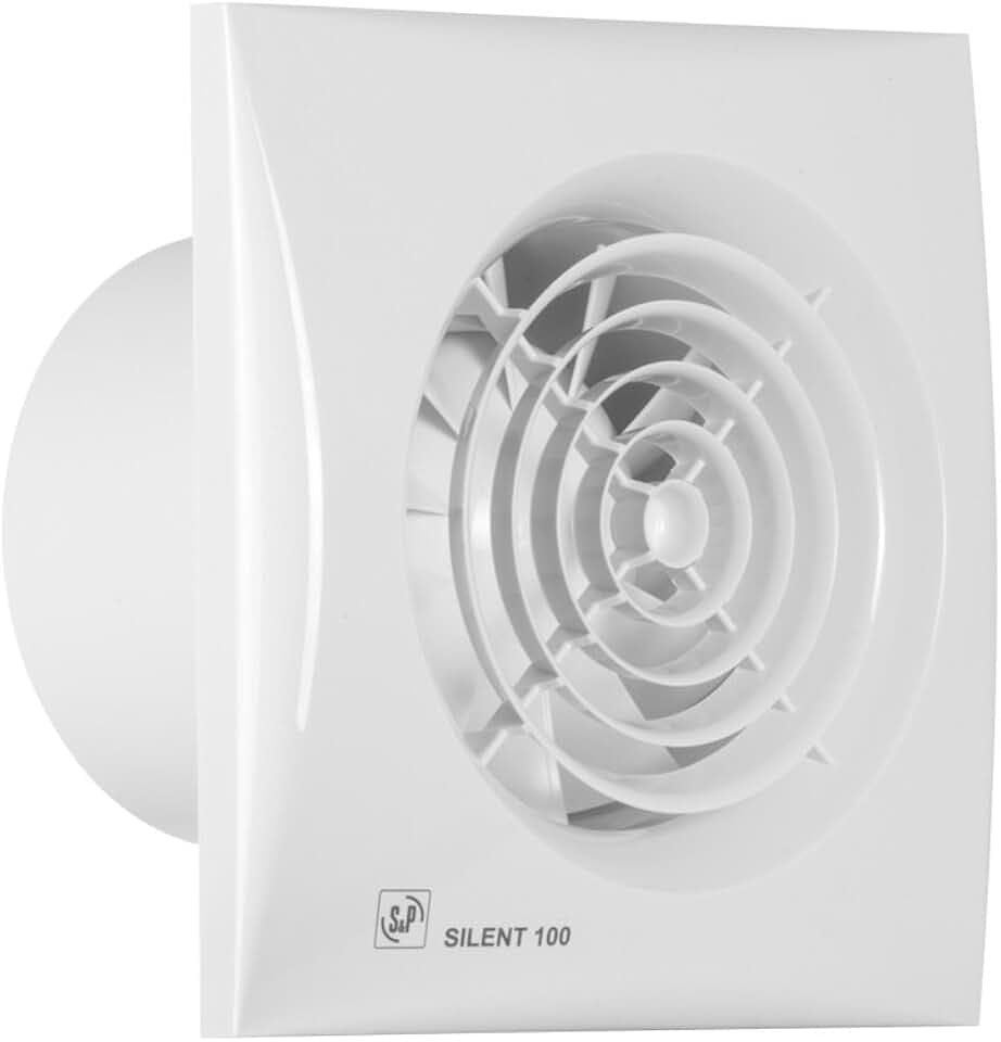 Soler & Palau M127398 Abluftventilator fürs Bad, Silent 100CZ, Weiß