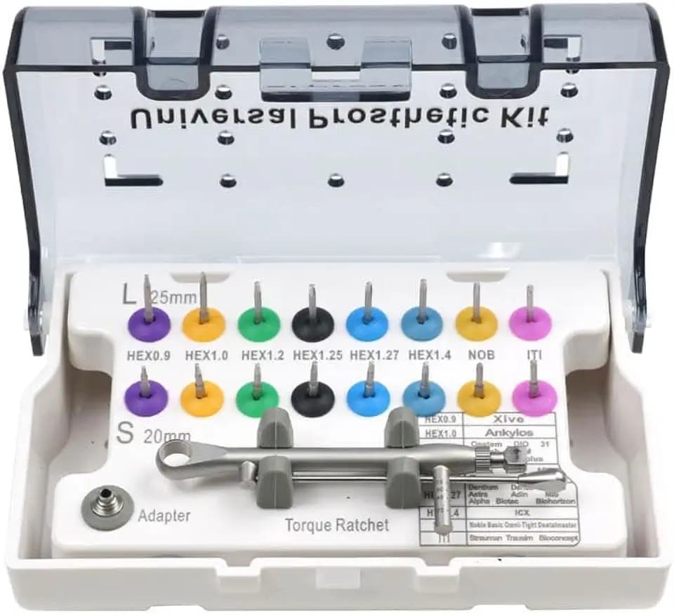 Implant Prosthetic Kit Torque Wrench Prosthetic Kit and Spare Parts Latch-Type Multi Driver Tool HYG-DH163