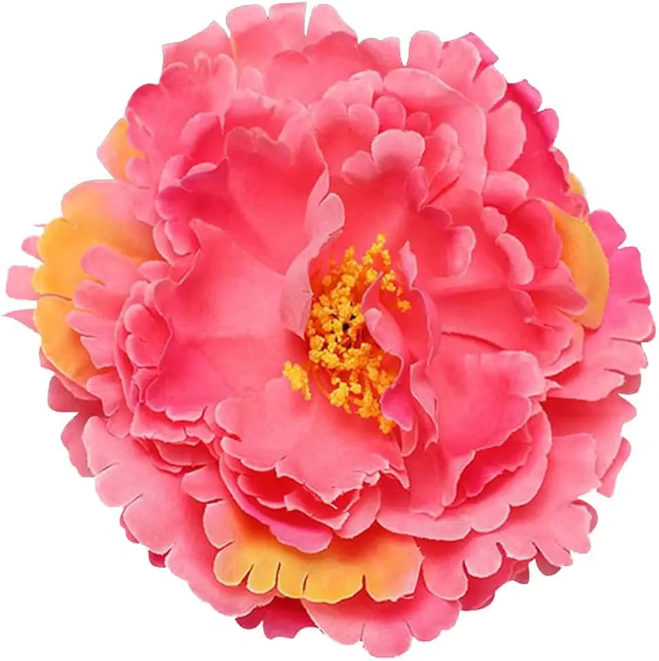 Dainty Big Peony Flower Brooches Pins Hair Clip Classic for Wedding Party Dance Banquet for Women Lapel Pins Dress Suit Clothes Accessories Jewelry Valentine's Day Christmas Gifts 120mm