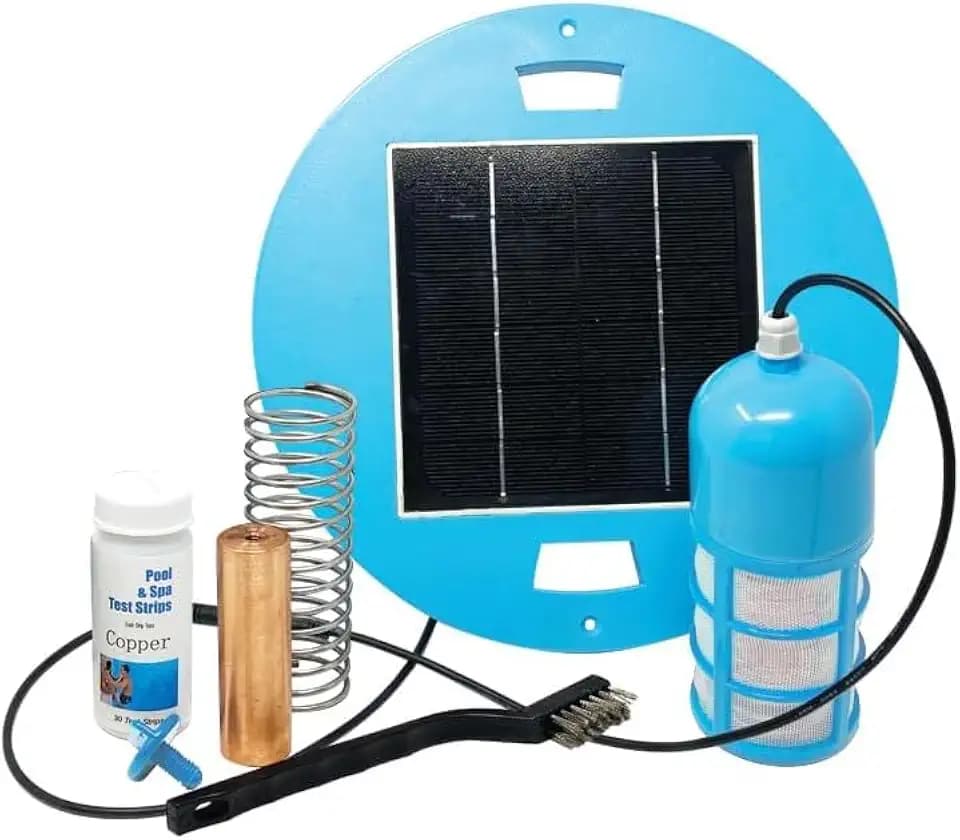 Solar Pool Rx Ionizer - High Efficiency, Use up to 85% Less Chlorine, Pool Cleaner for up to 45,000 Gal, Lifetime Replacement Program