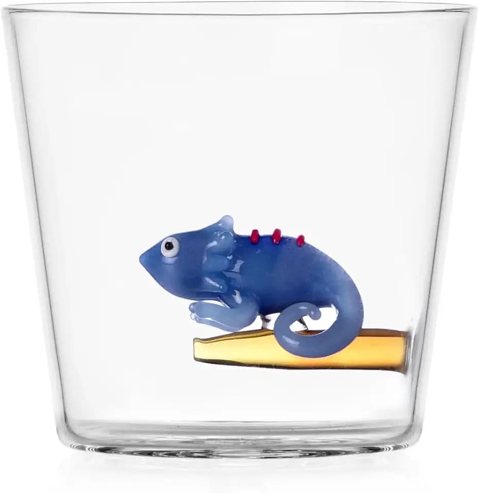 Ichendorf Milano Tumbler Chamäleon, Kollektion Savannah, 30 cl, Borosilikatglas, handgefertigt