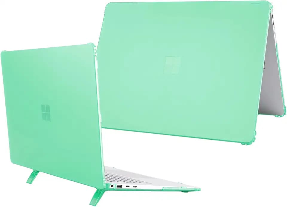 mCover Case ONLY Compatible for 2024+ 15" Microsoft Surface Laptop 7 (Model# 2037) Windows PC with ARM CPU and AI-Powered Copilot+ (NOT Fitting Other Surface Models) - Green
