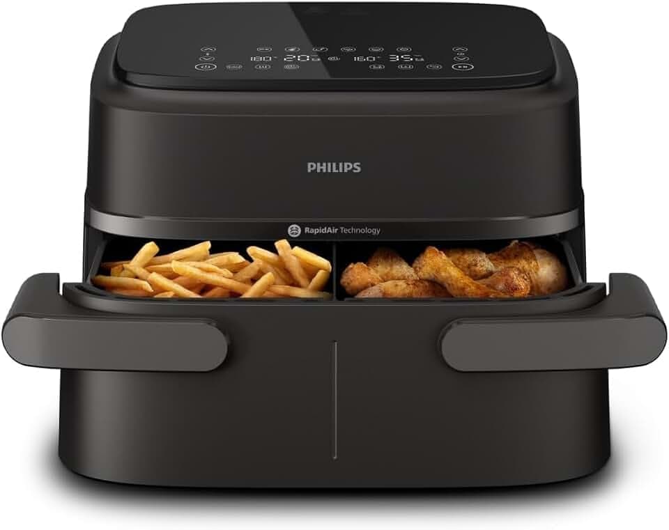 Philips Airfryer 1000 Serie Heißluftfritteuse, Schwarz, 7,1 L