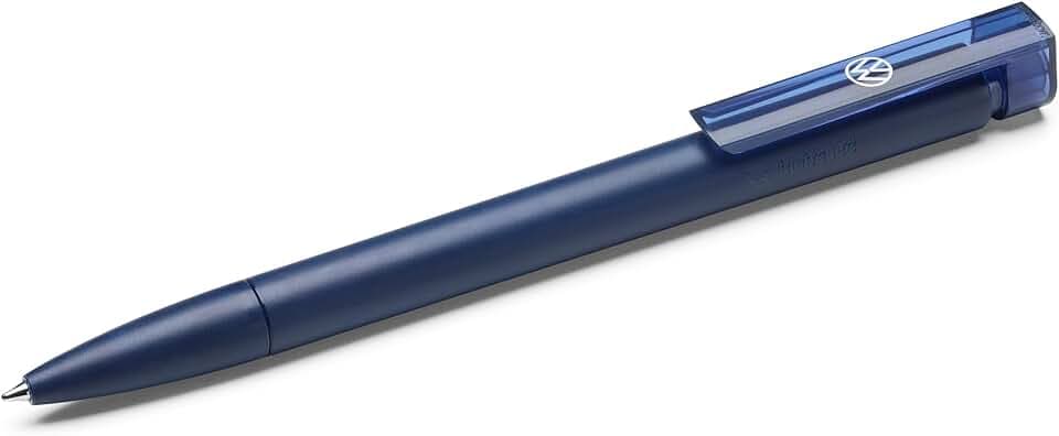 Volkswagen 5H0087210A530 Kugelschreiber Kuli Stift, mit VW Logo, blau