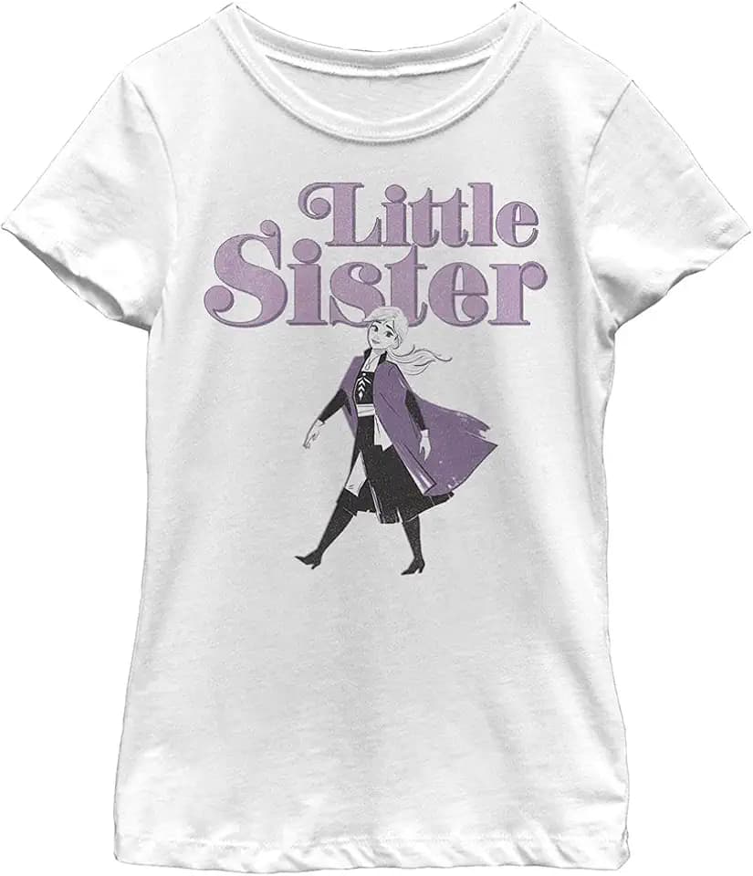 Disney Mädchen Frozen 2 Little Sister T-shirt