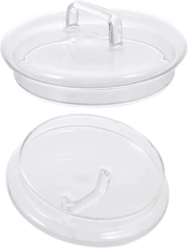 4.64In Glass Jar Replacement Covers 2pcs Beverage Dispenser Lid Glass Replacement Lid for Beverage Food Storage Jar