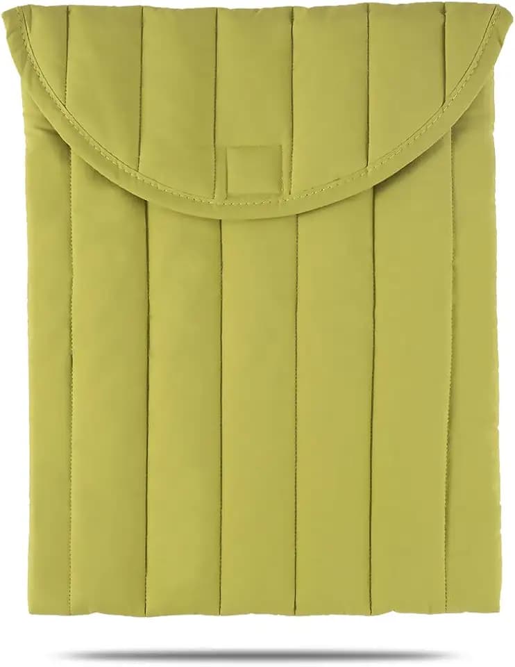 Puffy Laptop Sleeve 11-12 Inch, Soft Laptop Case, Green