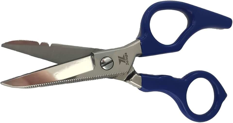 Zeluga 12-229 5in. Heavy Duty Stainless Steel Electrician's Scissor with Ergonomic Handle