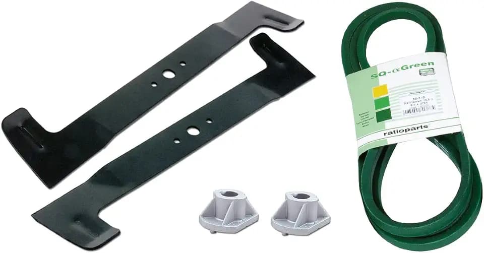 Reparatursatz für Castel Garden TWIN CUT 92, J 92, J 92 Hydro, JP 92, JP 92 Hydro, JT 92, 182004344/1, 182004345/1, 125463200/0, 135065700/0, Messer, Keilriemen, Messerhalter