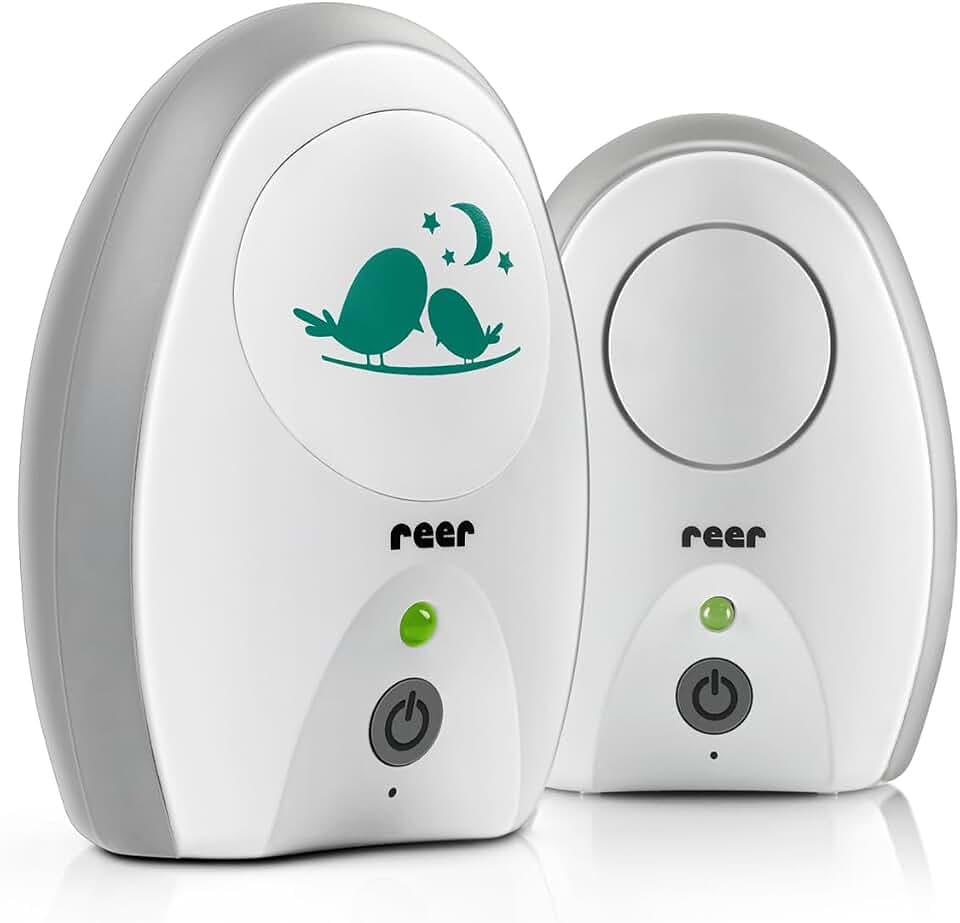 reer Neo Babyphone digital, Babyfon ohne Kamera, ECO-Modus, 250 m, Weiß