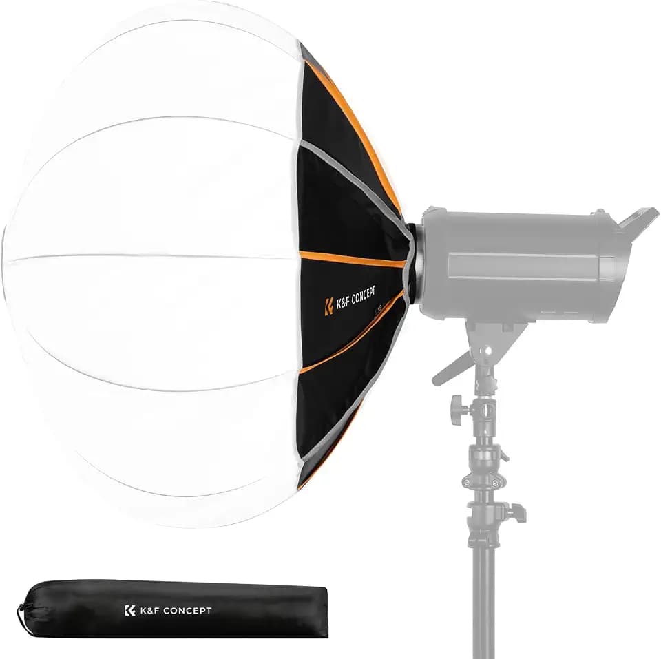 K&F CONCEPT Lantern Softbox, 25.6"/65cm, Depth Adjustable, Quick Release