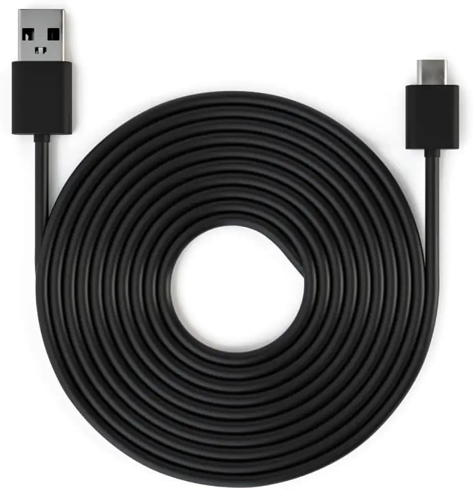 Blink Three-Meter Indoor Power Cable for Mini 2, Mini 2K+, Blink Arc and Blink Arc 2K+ (Black)