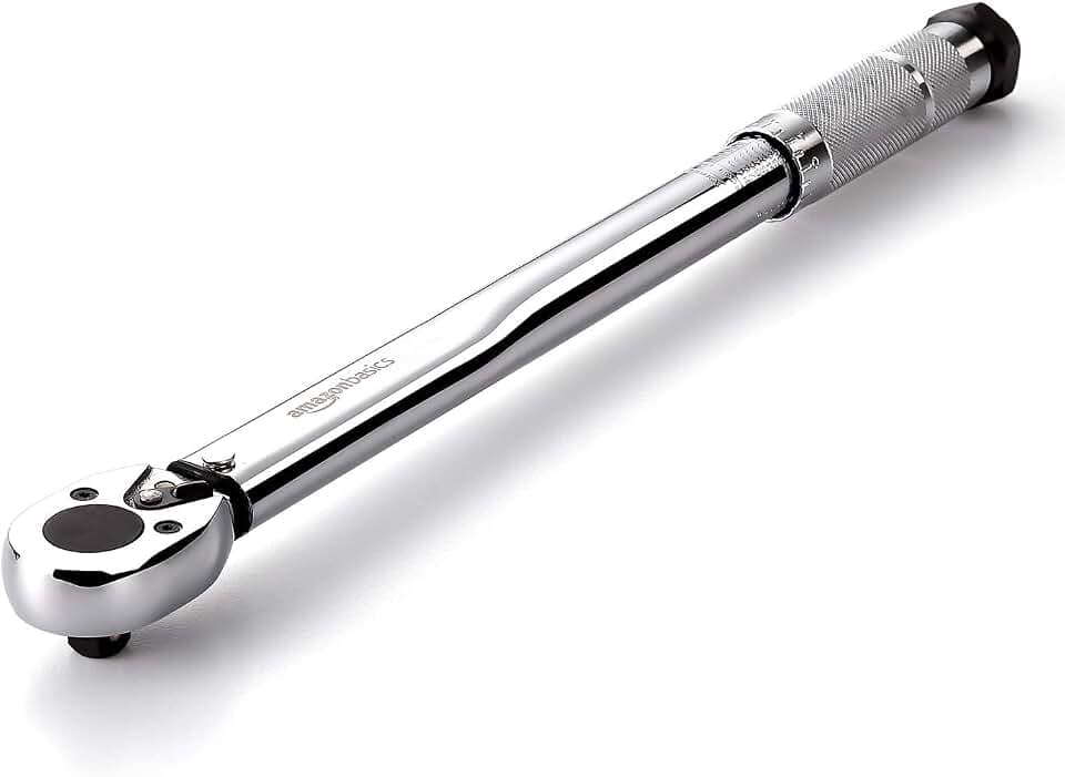 Amazon Basics Einrastender 3/8 Zoll -Drehmomentschlüssel, 15-80 ft.-lb, 20.4-108.5 Nm