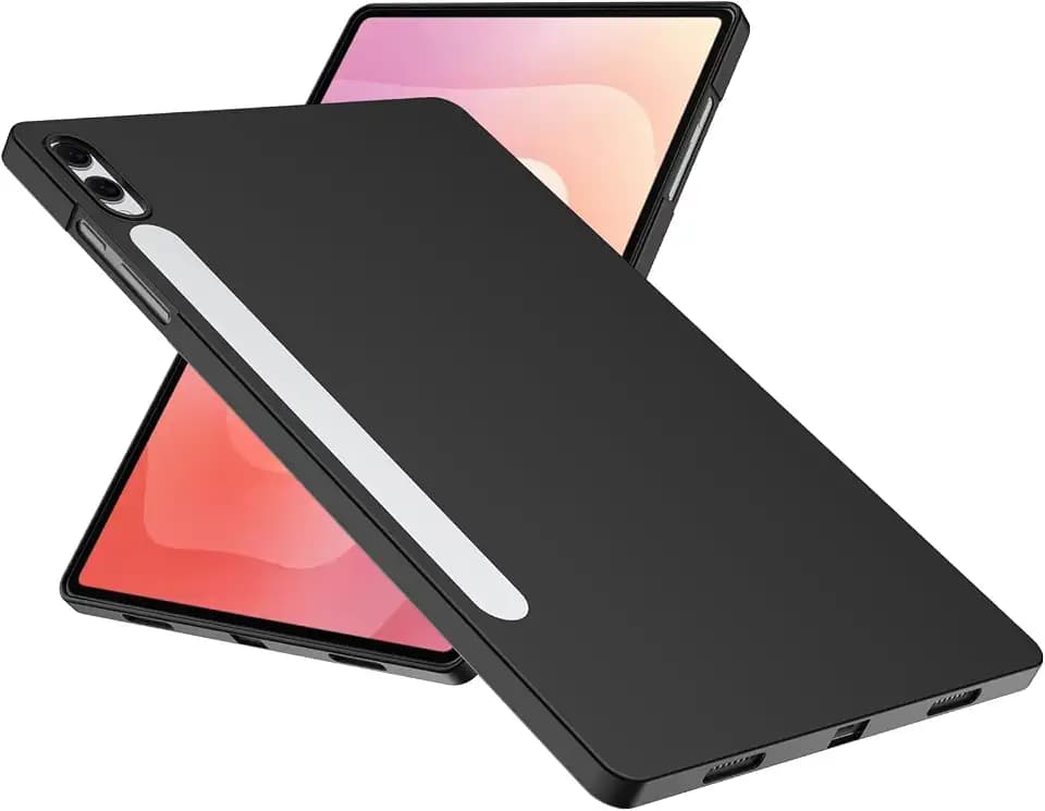 WFTE Hülle für Samsung Galaxy Tab S11 Ultra 14.6 Zoll Handyhülle [Ultra Dünn] [Passgenau Dünn Matt] Premium TPU Silikon Schutzhülle Weiche Staubabweisend Case für Samsung Tab S11 Ultra- Schwarz