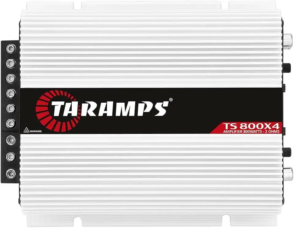 Taramps TS 800X4 2 Ohms 800W RMS Full Range 4-Channel Car Audio Amplifier