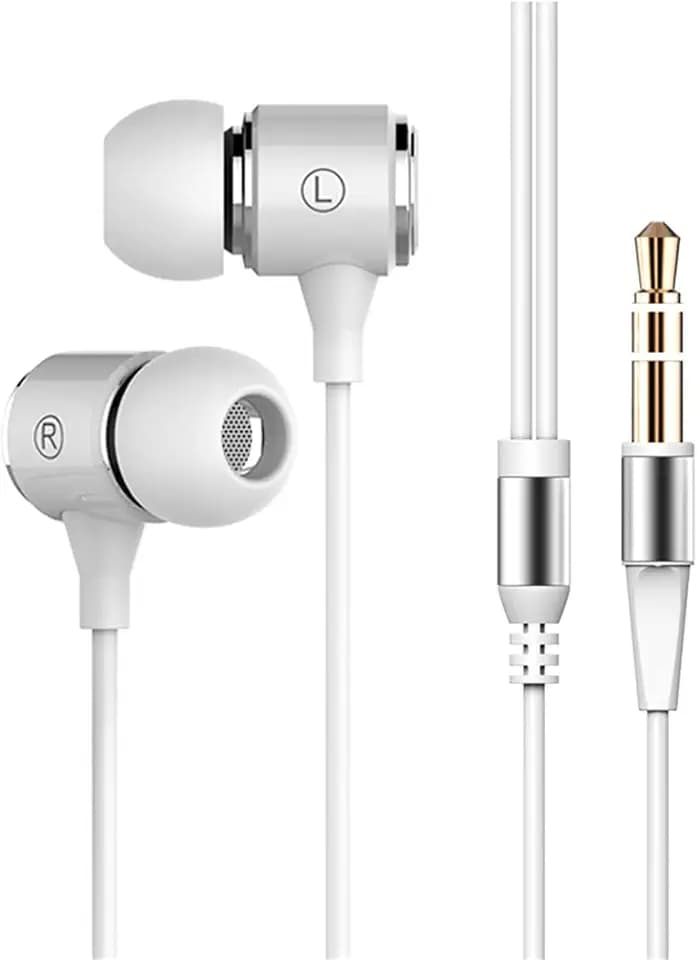 Long Cord Wired Earbuds Without Mic for TV Watching