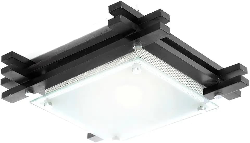 Deckenleuchte "Edison" Größe: 8,5cm H x 27cm W x 27cm T, Farbe (Gestell): Dunkel