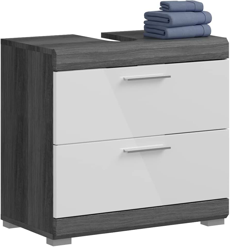 Homes & Jones xonox.Home - Scout Waschbeckenunterschrank (B/H/T: ca. 60/56/34 cm) in Evoak Oak Nachbildung/-
