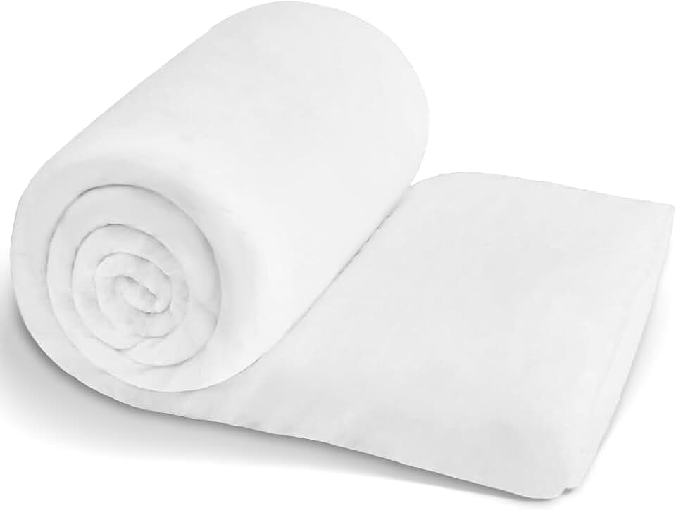 Dacron Polyester Cushions Wrap for Foam Padding, Batting for Upholstery,Quilt Batting by the Roll,200 GSM Upholstery Batting Medium Thick, Upholstery Batting, Cushions & DIY -36 inch * 10 Yards