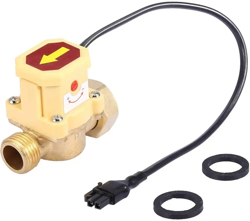 Wasserdurchflusssensorschalter, G3 / 4-G1 / 2 Gewinde Wasserpumpe Einstellbarer Durchflusssensordruck Automatischer Steuerschalter 220 V, Wasserdurchflussregelungsschalter Sensor