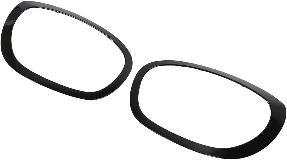Fabater Headlight Trim, 51138739351 1 Pair Rectangular Headlamp Retaining, Black Headlight Bezels Cover Trim for F60 2017 to 2021