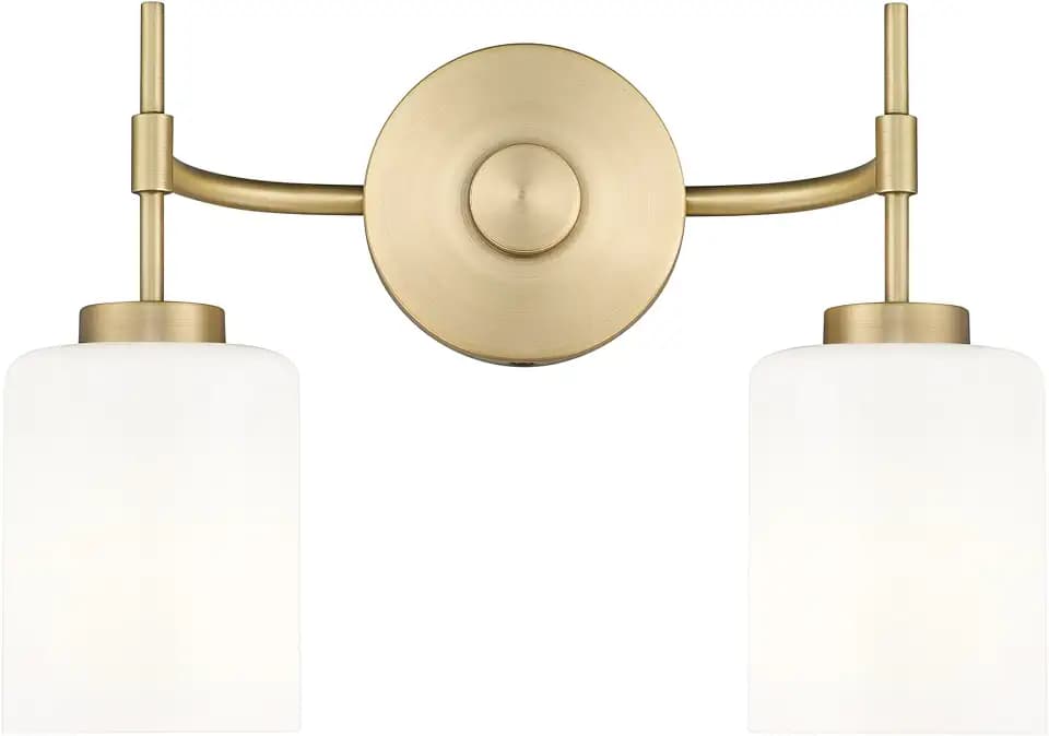 ML Lighting 19602-VB Keylee 15.5" Wide 2-Light Vanity - Vintage Brass