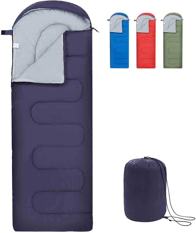Leichter Schlafsack für Erwachsene und Kinder,kleines packmaß (0.95/1.3kg)