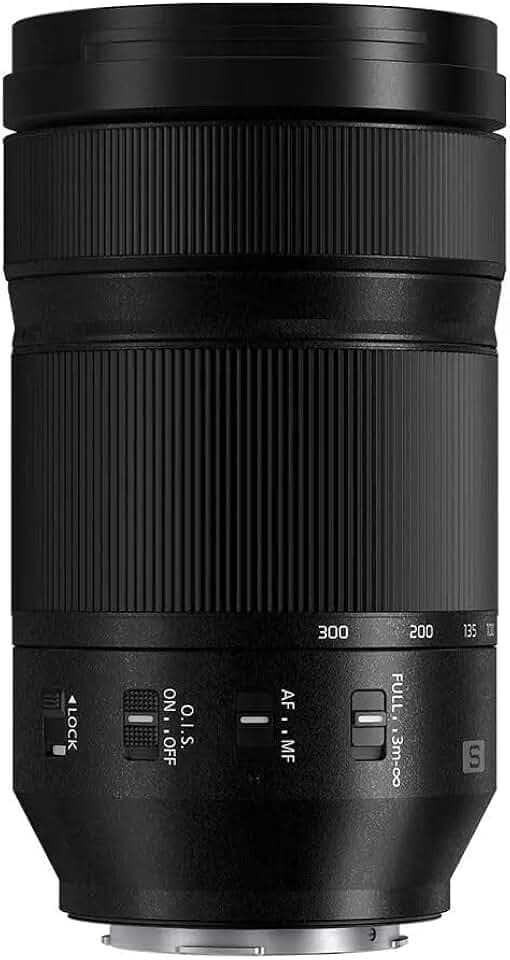 Panasonic LUMIX S-R70300E 70-300mm F4.5-5.6 Tele-Zoomobjektiv, Dual I.S. 2 Stabilisierung, 0,5X Makro, wetterfest, L-Mount Vollformat (11 Lamellen, 790g)