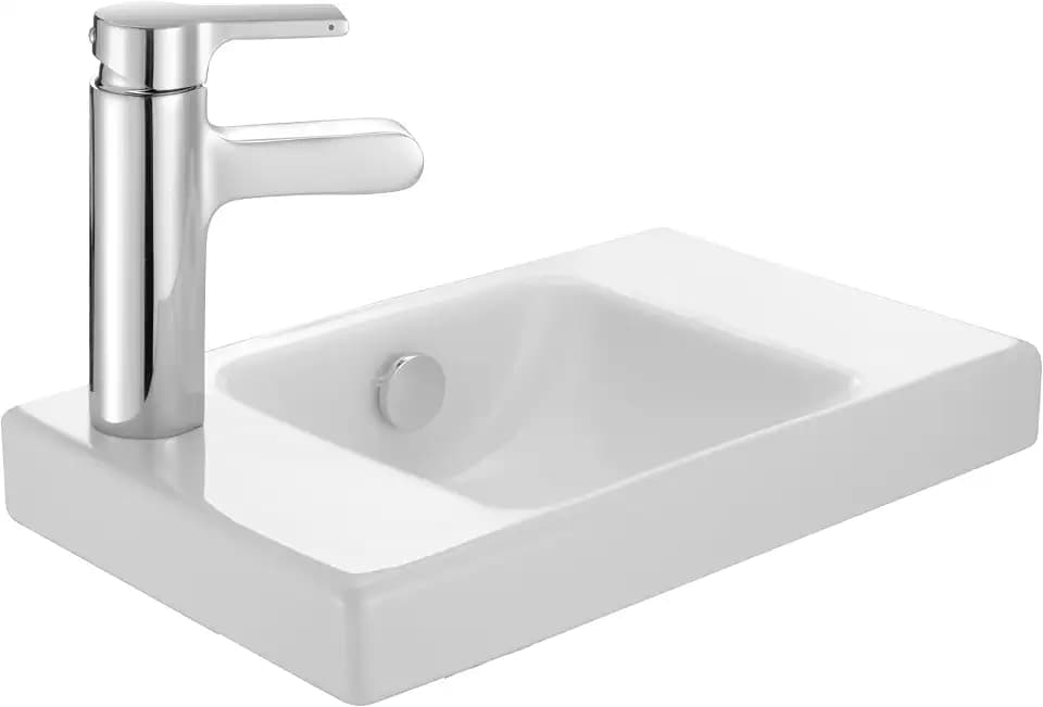 Jacob Delafon ODEON UP – Kompaktes Waschbecken 40 x 25 rechts weiß