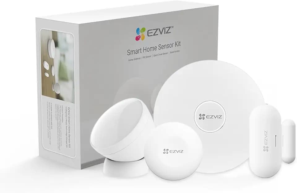 EZVIZ Zigbee Gateway, mit Matter und HomeKit kompatibel, APP-Steuerung und Push-Nachricht, 20 Sprachalarme, kann bis zu 64 Geräte verbinden, A3-R200