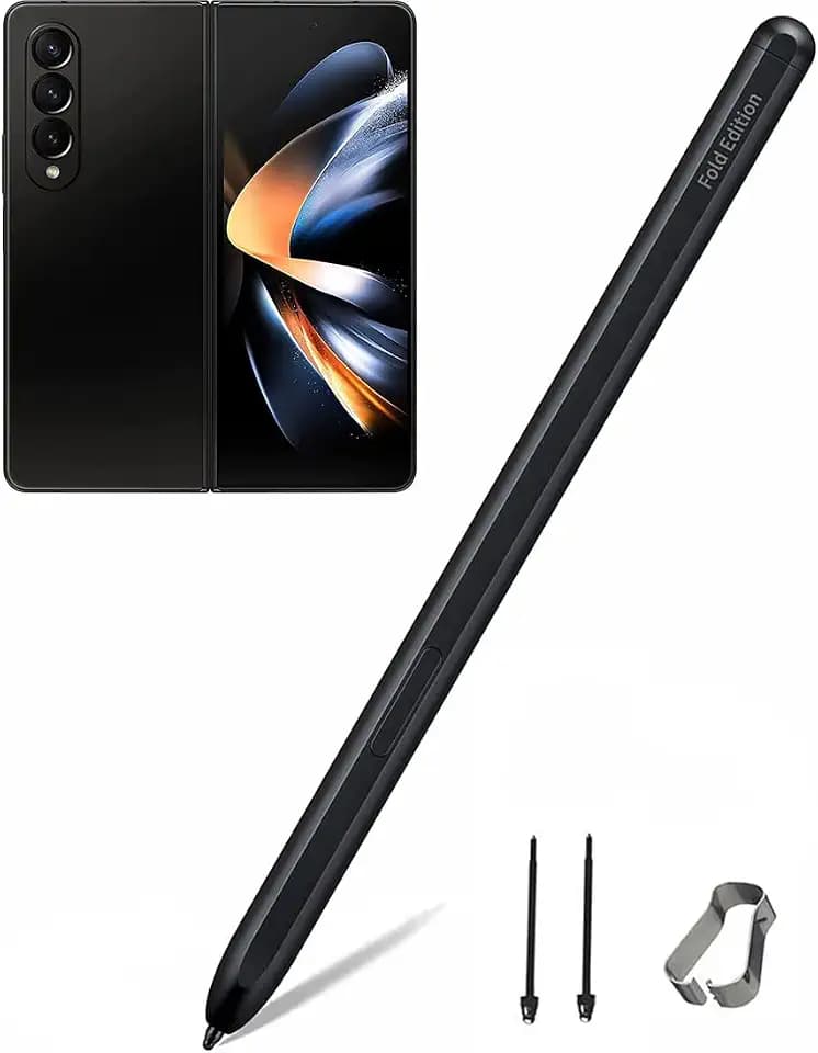 Galaxy Z Fold 4 Stylus Pen Replacement for Galaxy Z Fold 4, S Pen Fold Edition Replacement for Samsung Galaxy Z Fold 4 5G Touch Stylus S Pen + Tips/Nibs (Black)