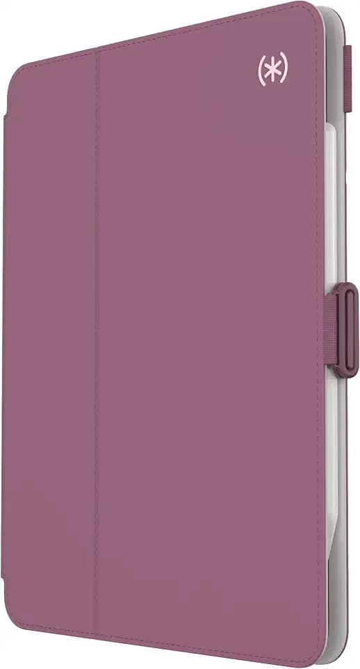 Speck Case for iPad Pro 4th Generation 11 Inch - Drop & Camera Protection, Slim Multi Range Stand, Apple Pencil Holder - Plumberry/Crushed Apple/CrepePink