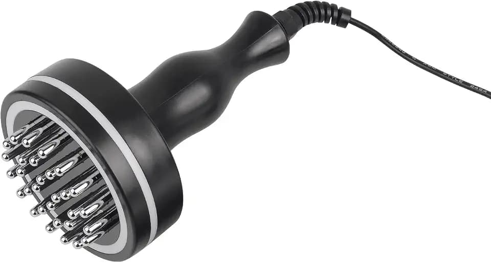 Meridian Brush, Red Light Electric Heating Back Massager for Cellulite, Radiant and Smoother Skin - With Control Panel and Body Brush