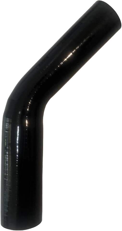 ID 1.75" to 2", 6" Leg Length 45 Degree Elbow Reducer Silicone Coupler
