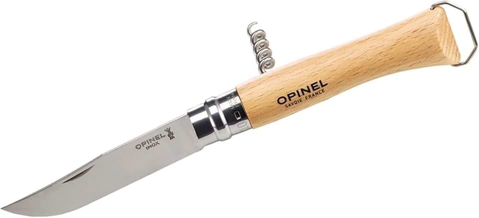 Opinel N10 Outdoormesser und Korkenzieher mit Flaschenöffner in einem im Blister