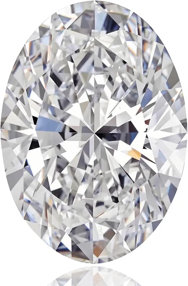 0.5-10 Carat Oval Cut Moissanite Loose Stone D Color VVS1 Clarity Diamond Gemstone for Jewelry Making with GRA Certificate